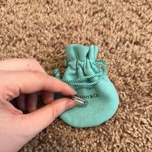 Tiffany 1837 Sterling Silver Narrow Ring (Size:6)